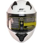 Ebakbak Motosiklet Çene Açılır Kask Güneş Vizörlü Ece 22.06 Sertifikalı New Motor Kaskı V2 Whıte - XL - Beyaz