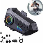 Ebakbak Motosiklet Intercom Kask Kulaklık Üniversal Tüm Kasklara Uygun Işıklı Mod Motor Interkom Bluetooth