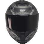 Ebakbak Motosiklet Kaskı Full Face Double Güneş Vizörlü Ece 22.06R Motor Kask Goldy Gri - Çok Renkli