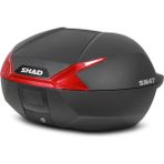 Ebakbak Motosiklet Kurye Arka Top Case Çanta Kırmızı Reflektör Kilitli Shad Motor Çantası Bagaj Hacim 47 Lt