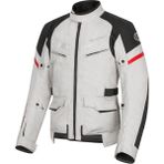 Ebakbak Motosiklet Montu 4 Mevsim Full Koruma Long Oxford Kumaş Motorcu Mont Touring Greey - 3XL - Beyaz