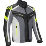 Ebakbak Motosiklet Montu Full Korumalı 4 Mevsim Pu Kaplamalı Deri ve Maxdura Kumaş Motor Mont Neon - XL