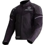 Ebakbak Motosiklet Montu Kısa 4 Mevsim Full Korumalı Deri ve Maxdura 600D Kumaş Black King Motor Mont - XL