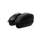 ebakbak Motosiklet Takım Deri Yan Çanta Choper Model Black Cruiser Motor Yan Heybe