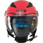 Ebakbak Motosiklet ve Bisiklet Yarım Camlı Çocuk Kaskı Ce Abs Material Motor Kaskı Coral - Pembe