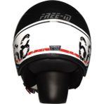 Ebakbak Motosiklet Yarım Kask Camlı Ce Onaylı Güneş Vizörlü Motor Kaskı Retro - Mavi