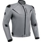 Ebakbak Motosiklet Yazlık Mont Tam Fileli Çelik Omuz Korumalı Mesh Motorcu Montu Gri - 3XL