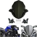 Ebakbak MT09-FZ09 2017/20 Uyumlu Alüminyum CNC Bağlantı Aparatlı Motor Rüzgarlık