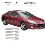 EBAL OTO AKSESUAR Krom Kapı Kolu 4 Kapı 2005 Üzeri Paslanmaz Çelik Peugeot 407 ile uyumlu