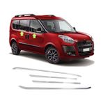 Ebal Oto Fiat Doblo Krom Cam Çıtası 4 Parça 2010-2015 Paslanmaz Çelik