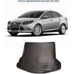 Ebal Oto Ford Focus 3 Sedan Cepli (Ince Stepne) 2011 - 2014 Bagaj Havuzu - Siyah