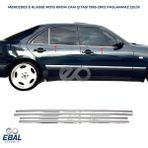 Ebal Oto Mercedes E Klasse W210 Krom Cam Çıtası 4 Prç. 1995-2002 P. Çelik
