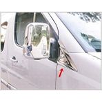 Ebal Oto Mercedes Sprinter W906 Krom Kelebek Cam Nikelajı 2 Parça 2006-2018 Arası Paslanmaz Çelik - Gümüş