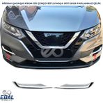 Ebal Oto Nissan Qashqai Krom Sis Far Çerçevesi 2 Parça 2017-2020 Paslanmaz Çelik