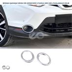 Ebal Oto Nissan Qashqai Krom Sis Farı Çerçevesi 2 Parça 2010-2014 Paslanmaz Çelik