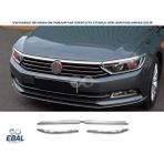 Ebal Oto Vw Passat B8 Krom Ön Panjur+ Far Üzeri Çıta 3 Prç. 2015-2019 Arası P.çelik