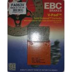 Ebc Fa063v 2001-2005 Suzuki Gsf 1200 Bandit S Uyumlu Arka Fren Balatası Yarı Sinterli Balata