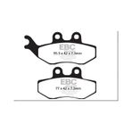 Ebc Fren Balatası Carbon Sfac194 Pıaggıo Vespa Grımeca Calıper Yamaha Xt125x