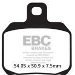 Ebc Fren Balatası Carbon Sfac266 2004-2006 Piaggio X8 200 Uyumlu Arka Fren Balatası (brembo Caliper)