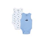 ebebek Hello Baby HelloBaby Erkek Bebek 2li Body Hayvan Baskılı Çıtçıtlı Bisiklet Yaka Atlet