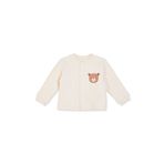 ebebek Hello Baby HelloBaby Erkek Bebek Kapitone Hırka Hayvan Baskılı Çıtçıtlı Bisiklet Yaka Long Sleeve