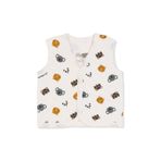 ebebek Hello Baby HelloBaby Erkek Bebek Kapitone Yelek Hayvan Baskılı V Yaka Sleeveless