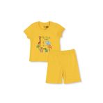 ebebek Hello Baby HelloBaby Erkek Bebek Pijama Takımı Safari Baskılı Çıtçıtlı Bisiklet Yaka Kısa Kol Reçme