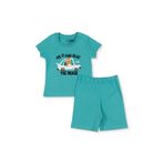 ebebek Hello Baby HelloBaby Erkek Bebek Pijama Takımı Taşıtlar Baskılı Çıtçıtlı Bisiklet Yaka Kısa Kol Reçme