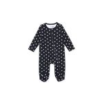ebebek Hello Baby HelloBaby HelloBaby Kız Bebek Patikli Tulum Kalp Baskılı Fermuarlı Bisiklet Yaka Uzun Paça Uzun Kol