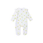 ebebek Hello Baby HelloBaby HelloBaby Kız Bebek Patikli Tulum Meyve Baskılı Fermuarlı Bisiklet Yaka Uzun Paça Uzun Kol