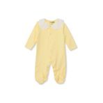 ebebek Hello Baby HelloBaby HelloBaby Kız Bebek Patikli Tulum Puantiyeli Çıtçıtlı Dantel Yaka Uzun Paça Uzun Kol