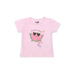 ebebek Hello Baby HelloBaby HelloBaby Kız Bebek Tshirt Meyve Baskılı Bisiklet Yaka Kısa Kol
