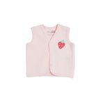 ebebek Hello Baby HelloBaby Kız Bebek Kapitone Yelek Meyve Baskılı Çıtçıtlı V Yaka Sleeveless