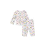 ebebek Hello Baby HelloBaby Kız Bebek Pijama Takımı Çiçek Baskılı Çıtçıtlı Bisiklet Yaka Uzun Kol Reçme