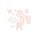 ebebek Hello Baby HelloBaby Kız Bebek Yenidoğan 10lu Hastane Çıkışı İnterlok V Yaka Uzun Kol Patikli Paça