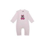 ebebek Hello Baby HelloBaby Kız Bebek Yenidoğan Patikli Tulum Kaşkorse Bisiklet Yaka Uzun Kol Patiksiz Paça