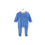 ebebek Hello Baby Yenidoğan Erkek Nakışlı Kadife Patikli Tulum Erkek Bebek