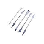 Ebeşuar Seti Metal 5 li 18 cm 1 Paket Çelik Modelaj Modelleme Aletleri Seramik Kil ve Heykel Modelaj Kalemi Dip Alma