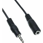 EBG Elektronik 3.5 mm Dişi Erkek Kulaklık Stereo Uzatma Kablosu 3 Metre - Siyah