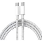 Ebotek Ars Apple Macbook Air / Pro 240W Type-C To Type-C Hasır Örgü 2 Metre Macbook Hızlı Şarj Kablosu Bütün Type-C (Usb-C) Macbook Modellerine Uyumlu