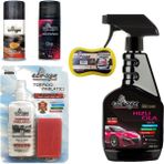 Ebrayn Hızlı Cila + Klima Temizleyici + Torpido Parlatıcı Set + Oto Parfüm + Yıkama Süngeri -Ebrayn 5 Parça