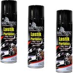 Ebrayn Premium Lastik Parlatıcı 500 ml Koruyucu Aerosol Sprey (3 Adet) Yüksek Parlaklık Sağlar