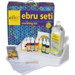 Ebru Boya Seti A4 23 Parça 8 Renk Damlalıklı 1 Paket Art Deco Ebru Başlangıç Sanat Seti 1 Paket