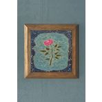 EBRU DESEN Taş Tablo- Oscar Stone Decor Masif Ahşap Çerçeveli Taş Tablo -Duvar Dekoru-28X28 CM
