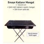 Ebru Trade Katlanır Ayaklı Emaye Mangal 32X54cm