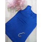 Ebruli Butik Dantel Yaka Body Bluz - Saks Mavi