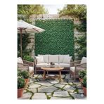 Ebruli hediyelik Yapay Gerçekçi Sarmaşık Çit, Bahçe Çiti, Balkon Çiti, Duvar Çiti, Dekoratif Sarmaşık 1x3 metre