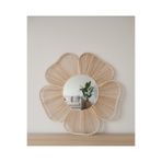 Ebrulii home design Rattan Bambu Dekor Ayna, Çocuk Odası, konsol Ayna, Dresuar Ayna, Yuvarlak Duvar Aynası