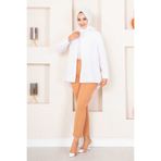EBRUTESETTÜR Çımalı Tesettür Pantolon Camel
