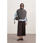 EBU Prive Kadın Gabardin Culotte Pantolon Kahve